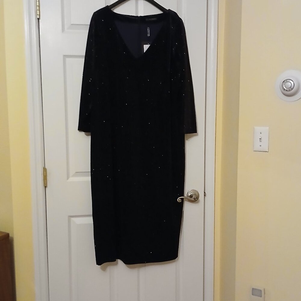 Black dress with long sleeves